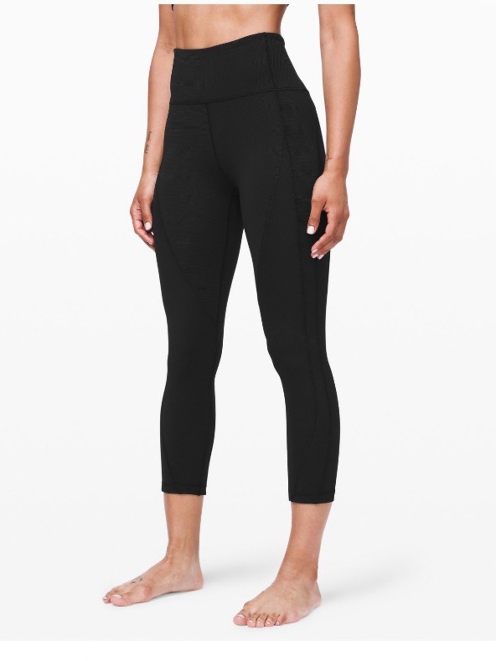 Lululemon Wunder Under Ribbed High-Rise Crop 23" Luxtreme Leggings